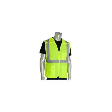 Pip CLASS 2 MESH BREAKAWAY VEST, 3 PKTS H&L CLOSURE, PK 50 302-5PMVLY-XL